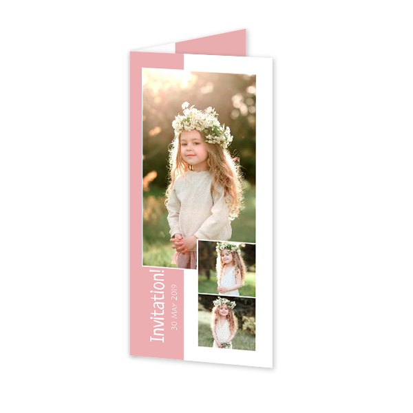 Faire-part 2 volets Pano portrait 9,3 x 19,6 cm