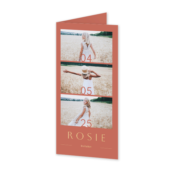 Faire-part 2 volets Pano portrait 9,3 x 19,6 cm