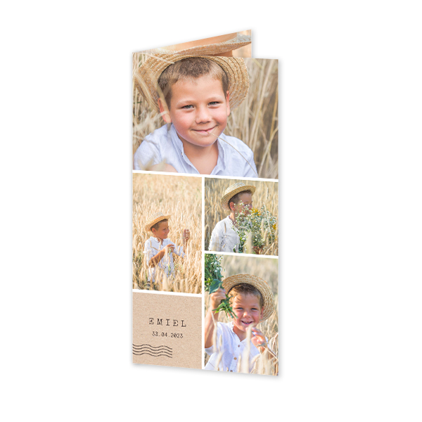 Folded Card Panoramic Portrait 9,3 x 19,6 cm Folded Card Panoramic Portrait 9,3 x 19,6 cm