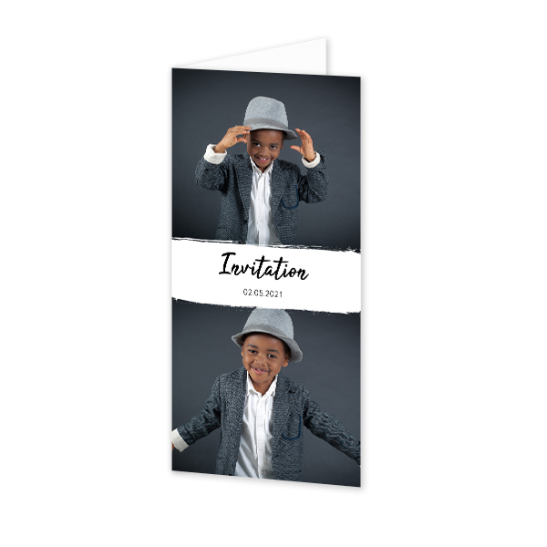 Folded Card Panoramic Portrait 9,3 x 19,6 cm Folded Card Panoramic Portrait 9,3 x 19,6 cm