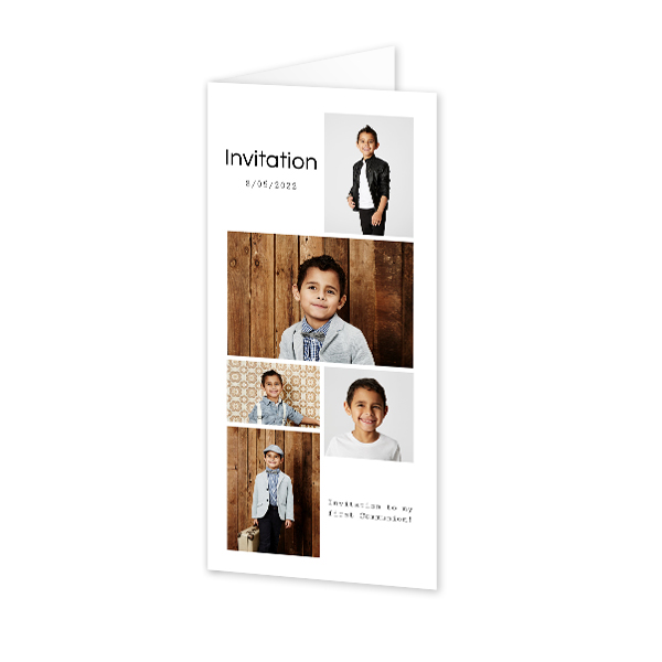 Folded Card Panoramic Portrait 9,3 x 19,6 cm