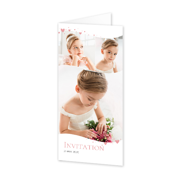 Folded Card Panoramic Portrait 9,3 x 19,6 cm