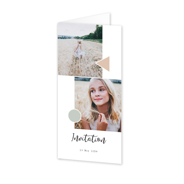 Foldede Fotokort Pano Portræt 9,3 x 19,6 cm