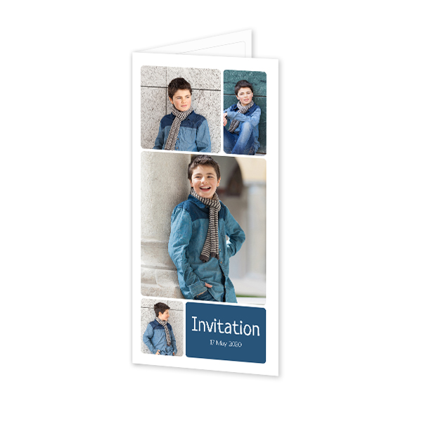 Folded Card Panoramic Portrait 9,3 x 19,6 cm