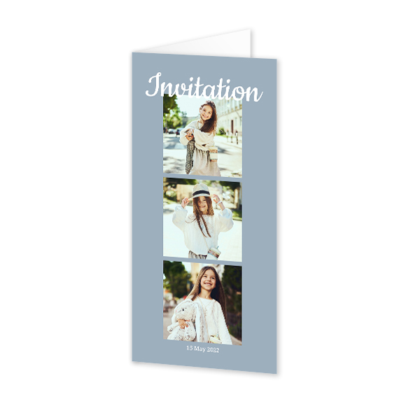 Foldede Fotokort Pano Portræt 9,3 x 19,6 cm