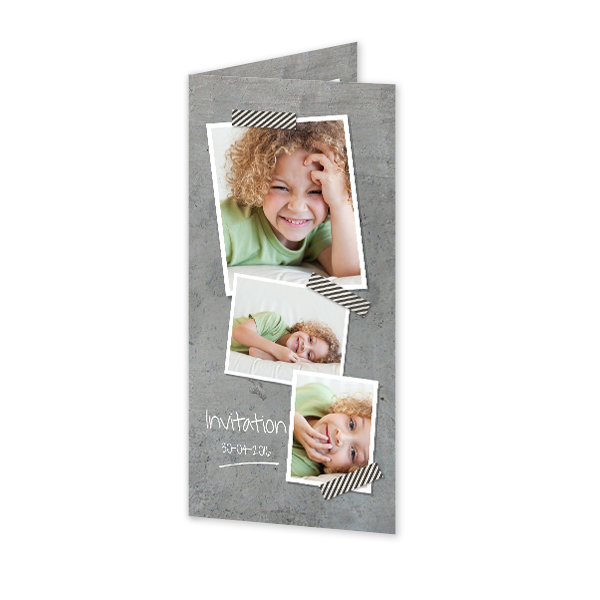 Foldede Fotokort Pano Portræt 9,3 x 19,6 cm