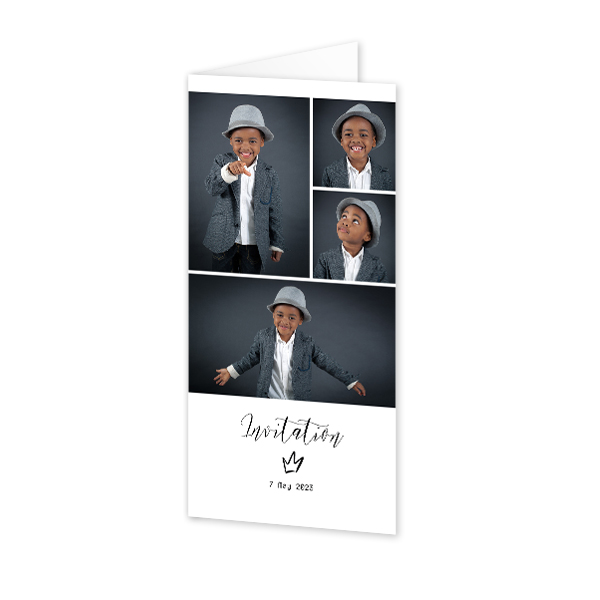 Faire-part 2 volets Pano portrait 9,3 x 19,6 cm
