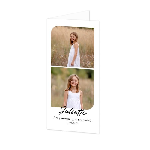 Foldede Fotokort Pano Portræt 9,3 x 19,6 cm