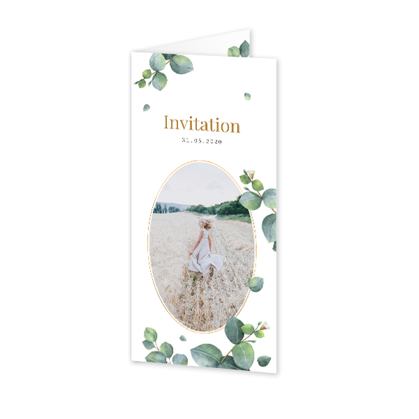 Folded Card Panoramic Portrait 9,3 x 19,6 cm