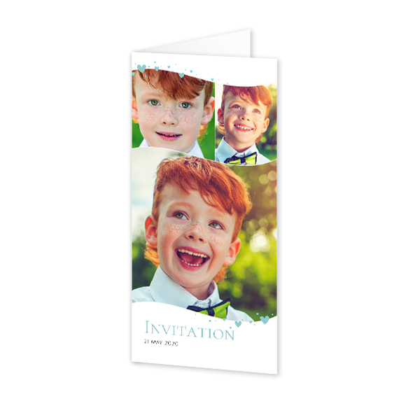 Foldede Fotokort Pano Portræt 9,3 x 19,6 cm