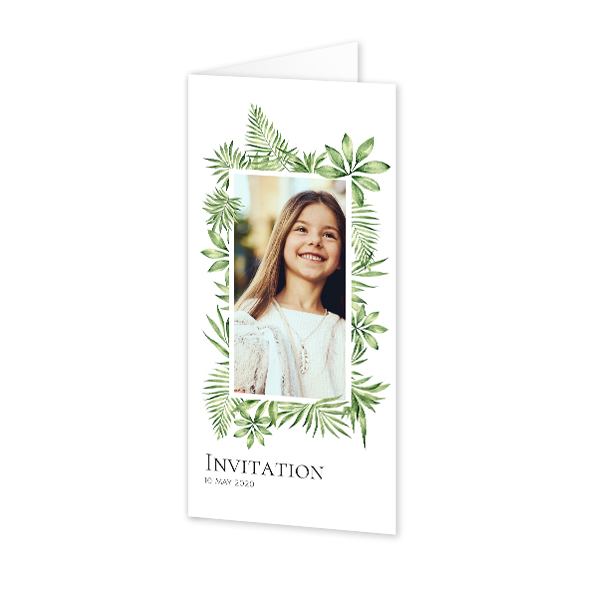 Folded Card Panoramic Portrait 9,3 x 19,6 cm