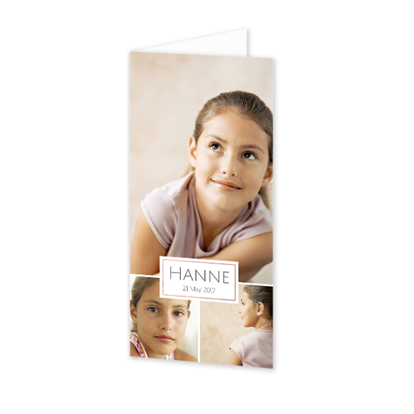 Doble Fotokort Pano Stående 9,3 x 19,6 cm