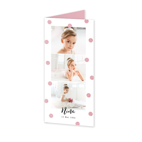 Falt-Grusskarte Pano Hochformat 9,3 x 19,6 cm