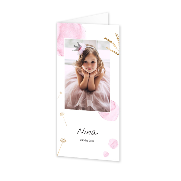 Folded Card Panoramic Portrait 9,3 x 19,6 cm