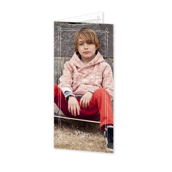 Folded Card Panoramic Portrait 9,3 x 19,6 cm