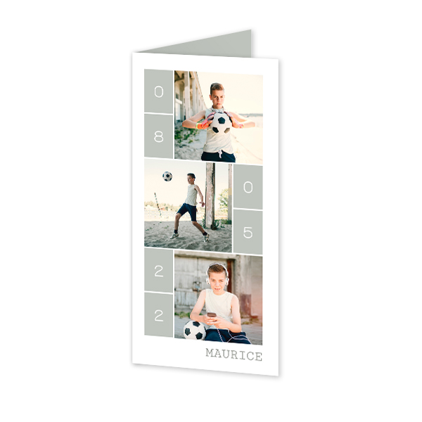 Gevouwen Kaart Panorama staand 9,3 x 19,6 cm Gevouwen Kaart Panorama staand 9,3 x 19,6 cm