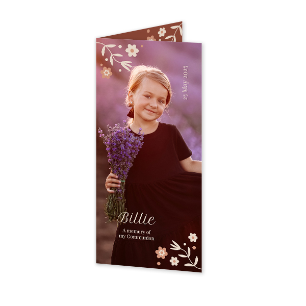 Faire-part 2 volets Pano portrait 9,3 x 19,6 cm