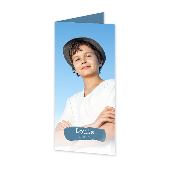 Faire-part 2 volets Pano portrait 9,3 x 19,6 cm