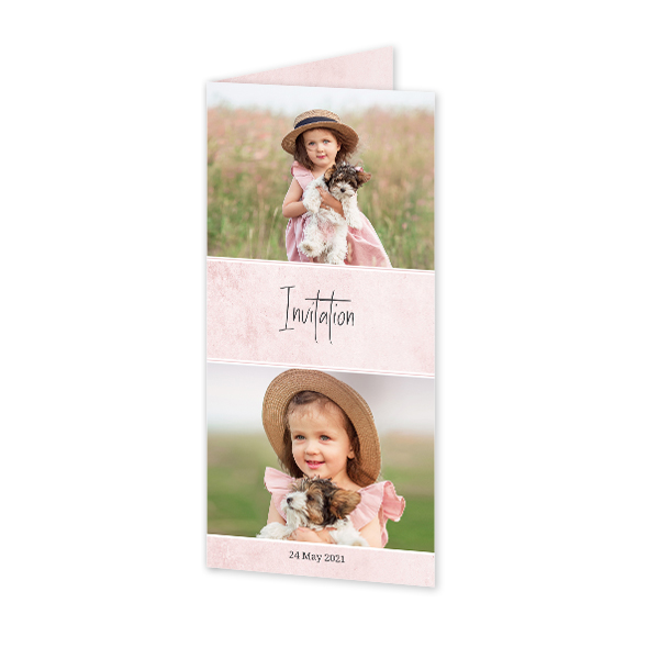 Faire-part 2 volets Pano portrait 9,3 x 19,6 cm Faire-part 2 volets Pano portrait 9,3 x 19,6 cm