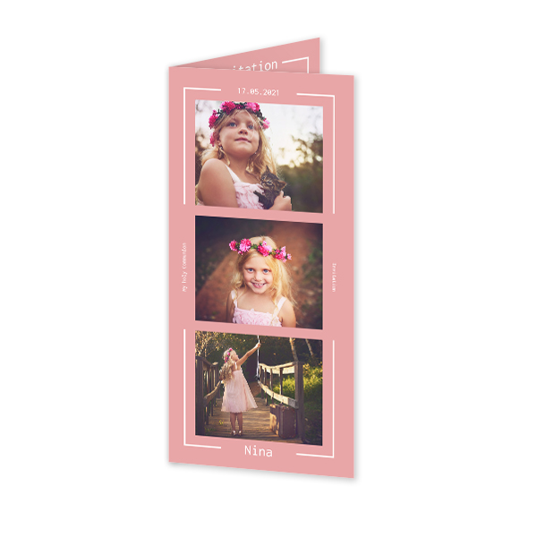Faire-part 2 volets Pano portrait 9,3 x 19,6 cm Faire-part 2 volets Pano portrait 9,3 x 19,6 cm