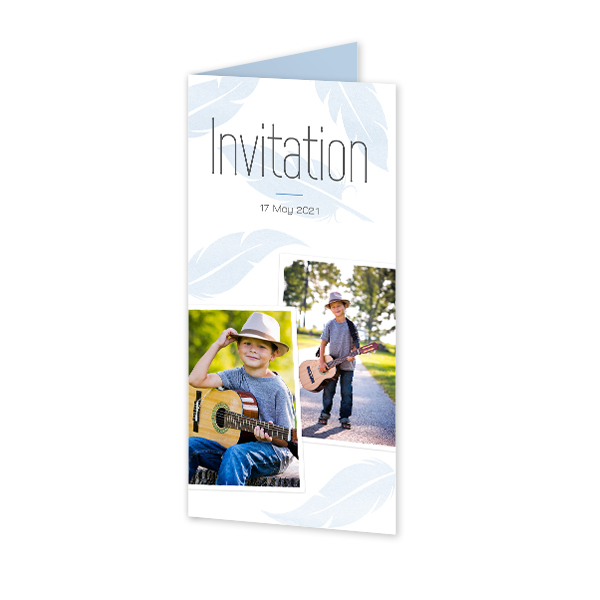 Folded Card Panoramic Portrait 9,3 x 19,6 cm