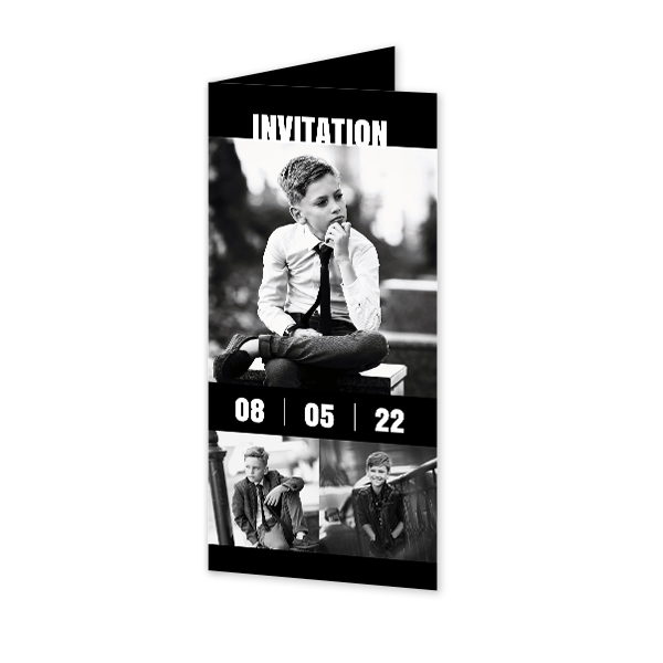 Foldede Fotokort Pano Portræt 9,3 x 19,6 cm