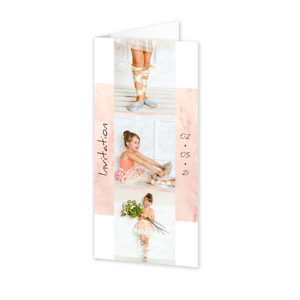 Folded Card Panoramic Portrait 9,3 x 19,6 cm
