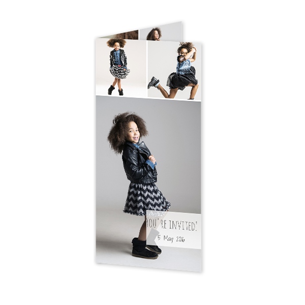 Falt-Grusskarte Pano Hochformat 9,3 x 19,6 cm