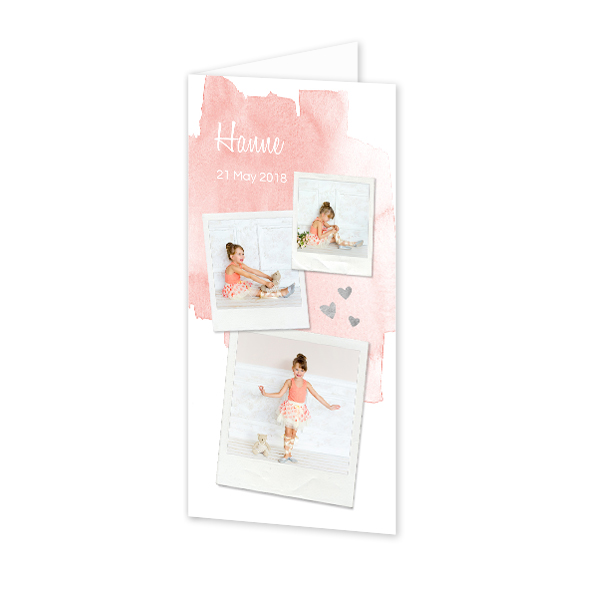 Folded Card Panoramic Portrait 9,3 x 19,6 cm