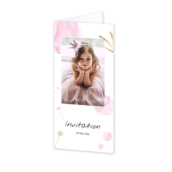 Faire-part 2 volets Pano portrait 9,3 x 19,6 cm