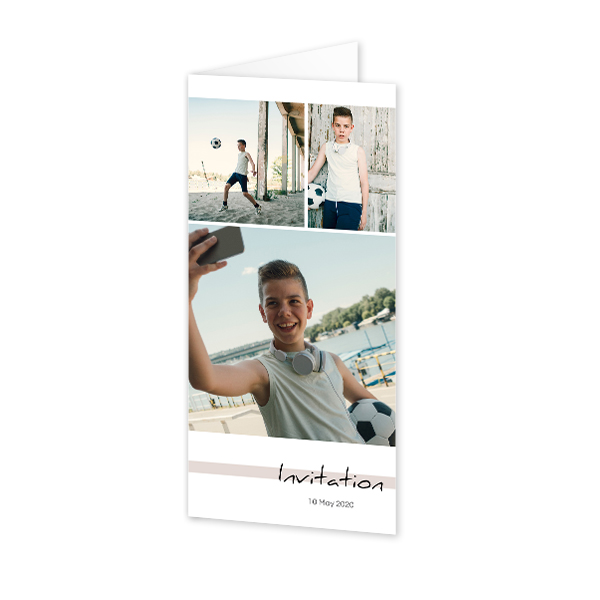 Faire-part 2 volets Pano portrait 9,3 x 19,6 cm