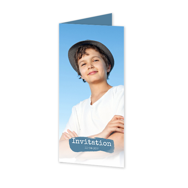 Faire-part 2 volets Pano portrait 9,3 x 19,6 cm