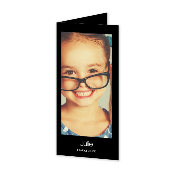 Folded Card Panoramic Portrait 9,3 x 19,6 cm