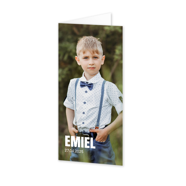 Folded Card Panoramic Portrait 9,3 x 19,6 cm