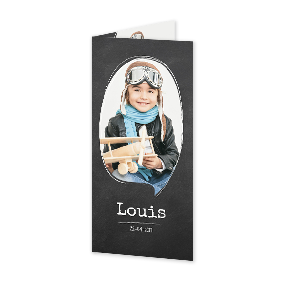 Folded Card Panoramic Portrait 9,3 x 19,6 cm