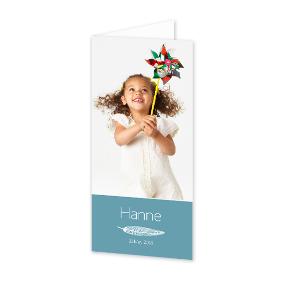 Folded Card Panoramic Portrait 9,3 x 19,6 cm