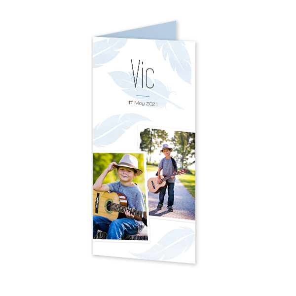 Folded Card Panoramic Portrait 9,3 x 19,6 cm