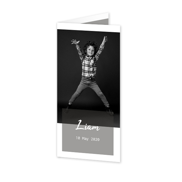 Faire-part 2 volets Pano portrait 9,3 x 19,6 cm