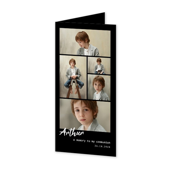 Folded Card Panoramic Portrait 9,3 x 19,6 cm