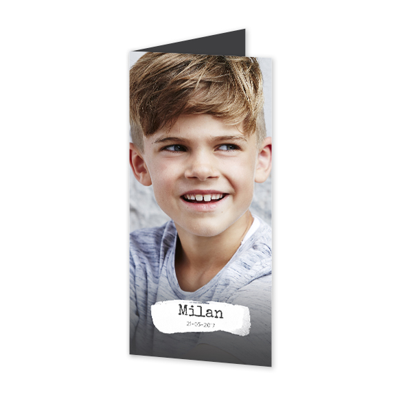 Foldede Fotokort Pano Portræt 9,3 x 19,6 cm