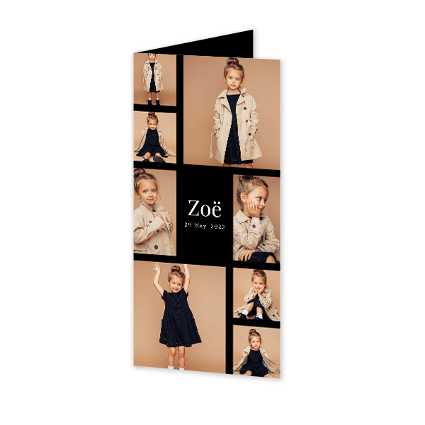 Folded Card Panoramic Portrait 9,3 x 19,6 cm Folded Card Panoramic Portrait 9,3 x 19,6 cm