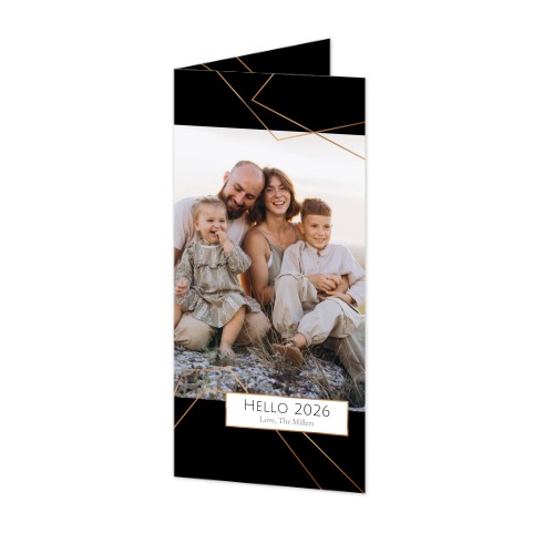 Folded Card Panoramic Portrait 9,3 x 19,6 cm