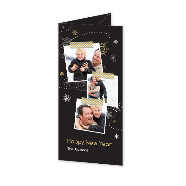 Doble Fotokort Pano Stående 9,3 x 19,6 cm