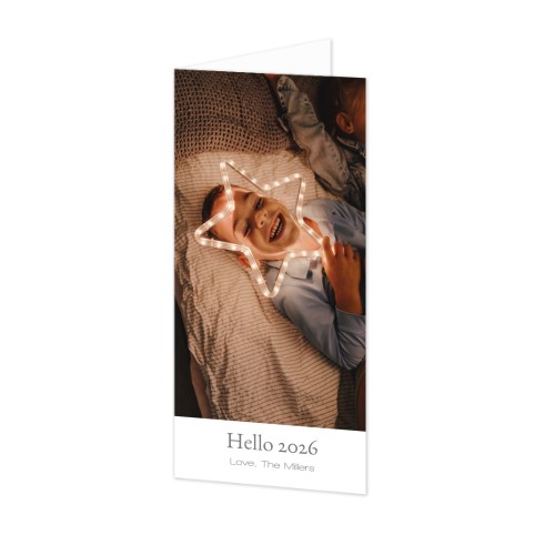 Falt-Grusskarte Pano Hochformat 9,3 x 19,6 cm