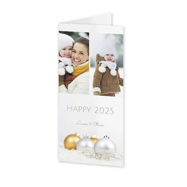 Falt-Grusskarte Pano Hochformat 9,3 x 19,6 cm