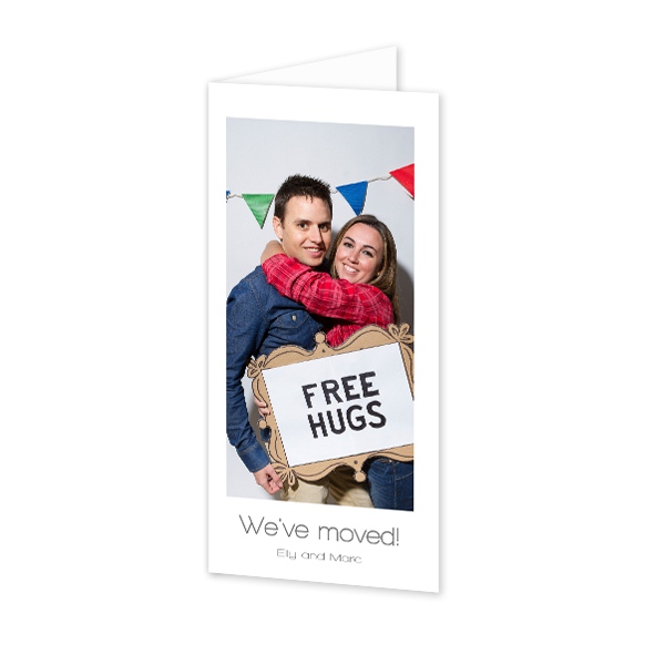 Foldede Fotokort Pano Portræt 9,3 x 19,6 cm