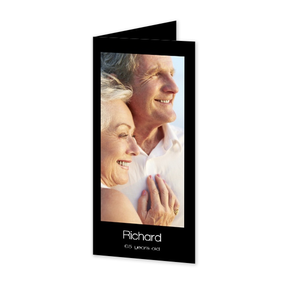 Faire-part 2 volets Pano portrait 9,3 x 19,6 cm