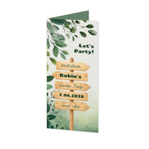 Faire-part 2 volets Pano portrait 9,3 x 19,6 cm Faire-part 2 volets Pano portrait 9,3 x 19,6 cm