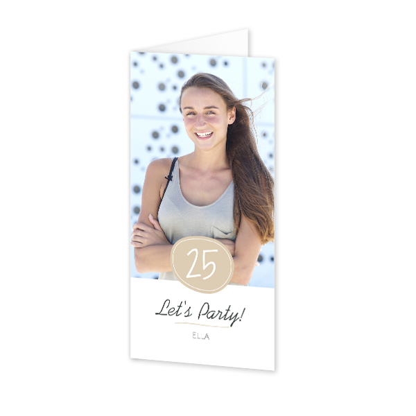 Faire-part 2 volets Pano portrait 9,3 x 19,6 cm