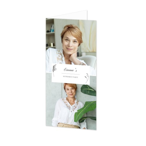 Falt-Grusskarte Pano Hochformat 9,3 x 19,6 cm